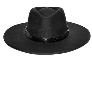 Wide brim black craft cult fedora